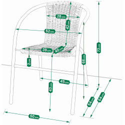 Садовый стул Jumi Bistro OM-291850 (Black) Thumb