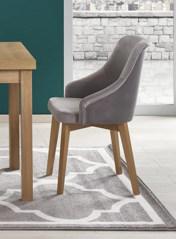 Scaun Halmar Toledo 2 (Gray/Honey Oak)