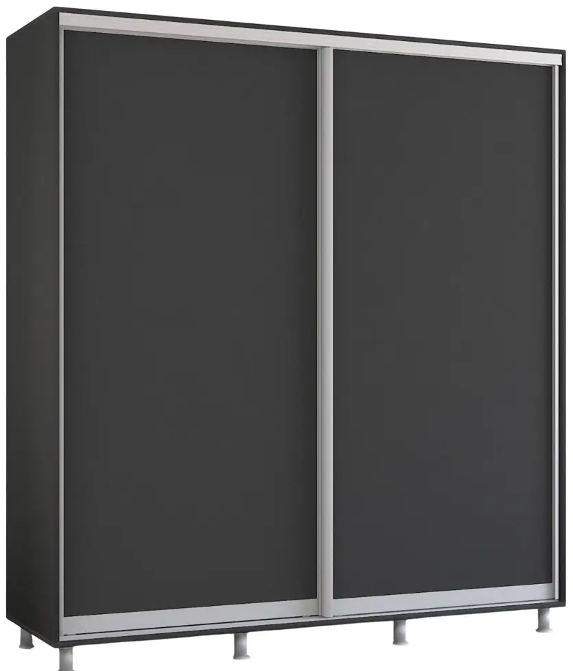 Шкаф-купе Mobildor Aron-P двери ДСП 200x220x60 (Anthracite) - 2