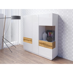 Tumba Helvetia Silke №46 3D (White/White Gloss/Wotan Oak)