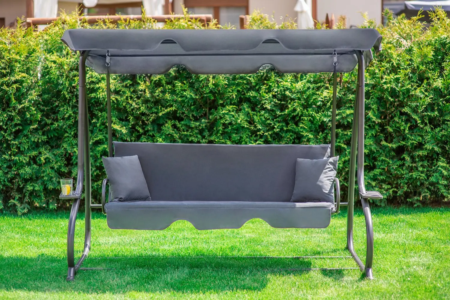 Скамья-качели с тентом FunFit Garden Relax Plus 1604 (Grey)
