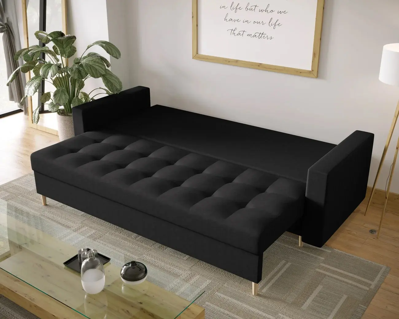 Canapea Space Meble Skandi Cosmic 100 (Black) - 4