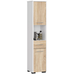 Penal Akord Fin 30 2D1SZ1W (White/Sonoma Oak) Thumb