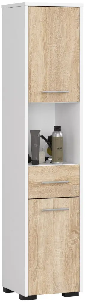 Penal Akord Fin 30 2D1SZ1W (White/Sonoma Oak)