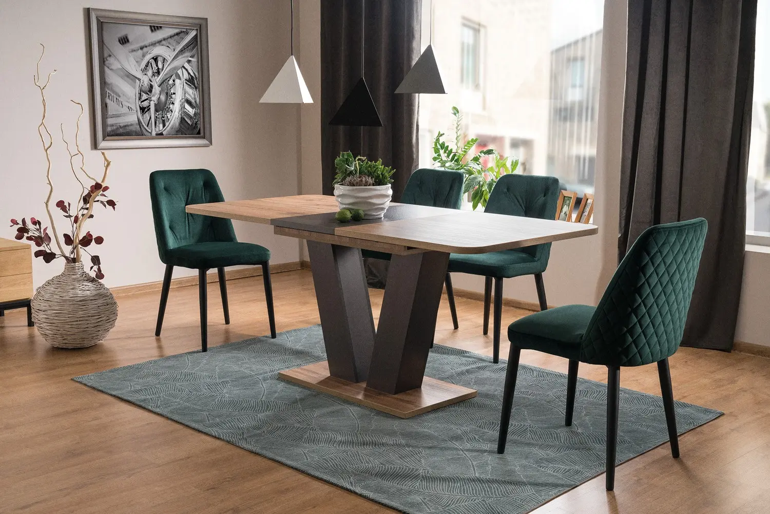 Masa plianta Signal Platon (Wotan Oak/Brown)