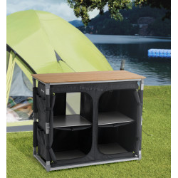 Masa pliabila Outwell Padres XL (Bamboo/Black)