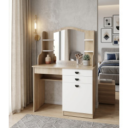Masa de toaleta МЛ-Мебель Rio №13 120cm (Sonoma Oak/White)