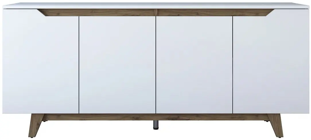 Тумба Mirage Meble GD102 (White/Miniature Walnut)