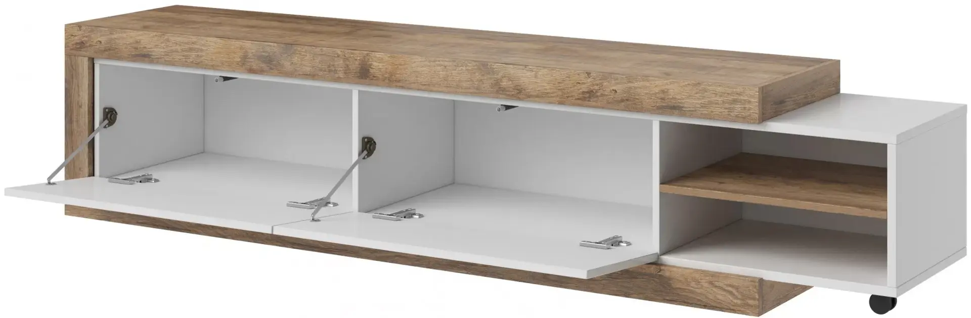 Тумба РТВ Helvetia Sintra №40 2KL (Samdal Oak/White/White Gloss)