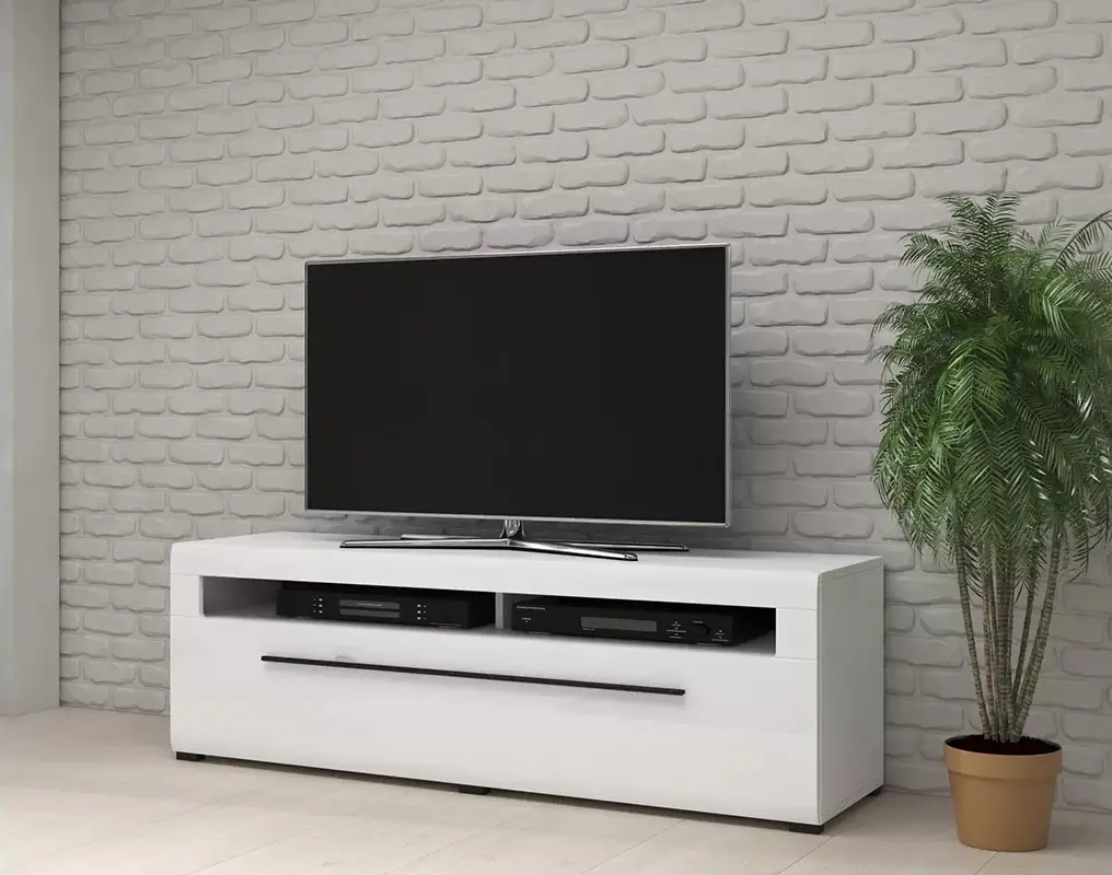 Тумба РТВ Helvetia Tulsa №40 2S (White/White Gloss)