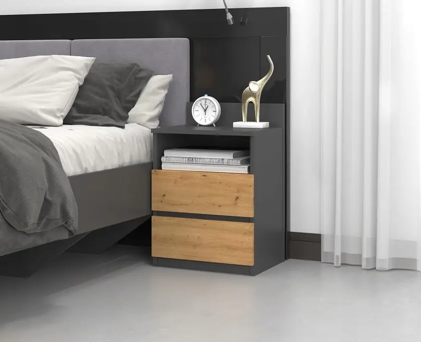 Noptiera TopEshop Malwa M1 (Anthracite/Artisan Oak)