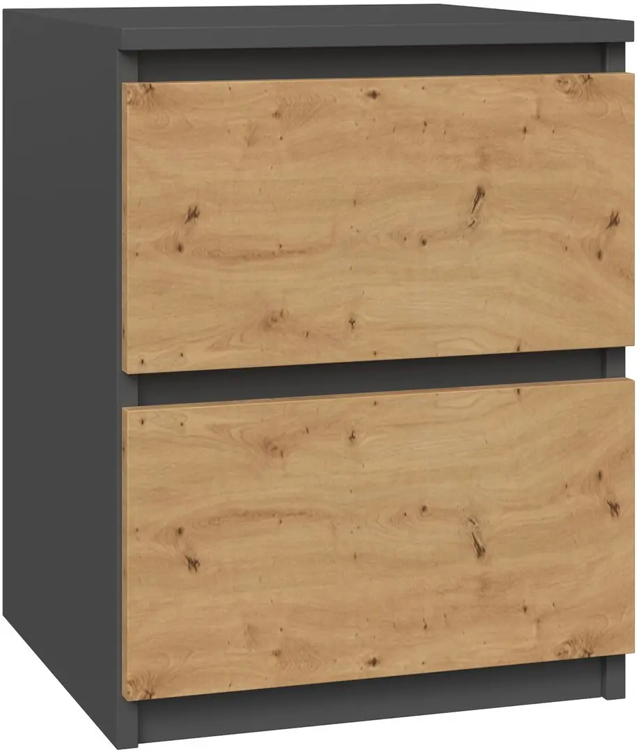 Тумба прикроватная TopEshop Malwa W2 (Anthracite/Artisan Oak)