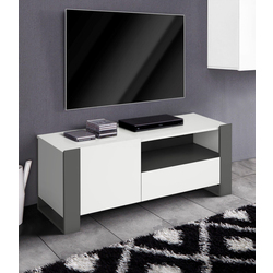 Tumba TV Magnusplus Combo CO3 120х46х42.1 (Graphite/White)