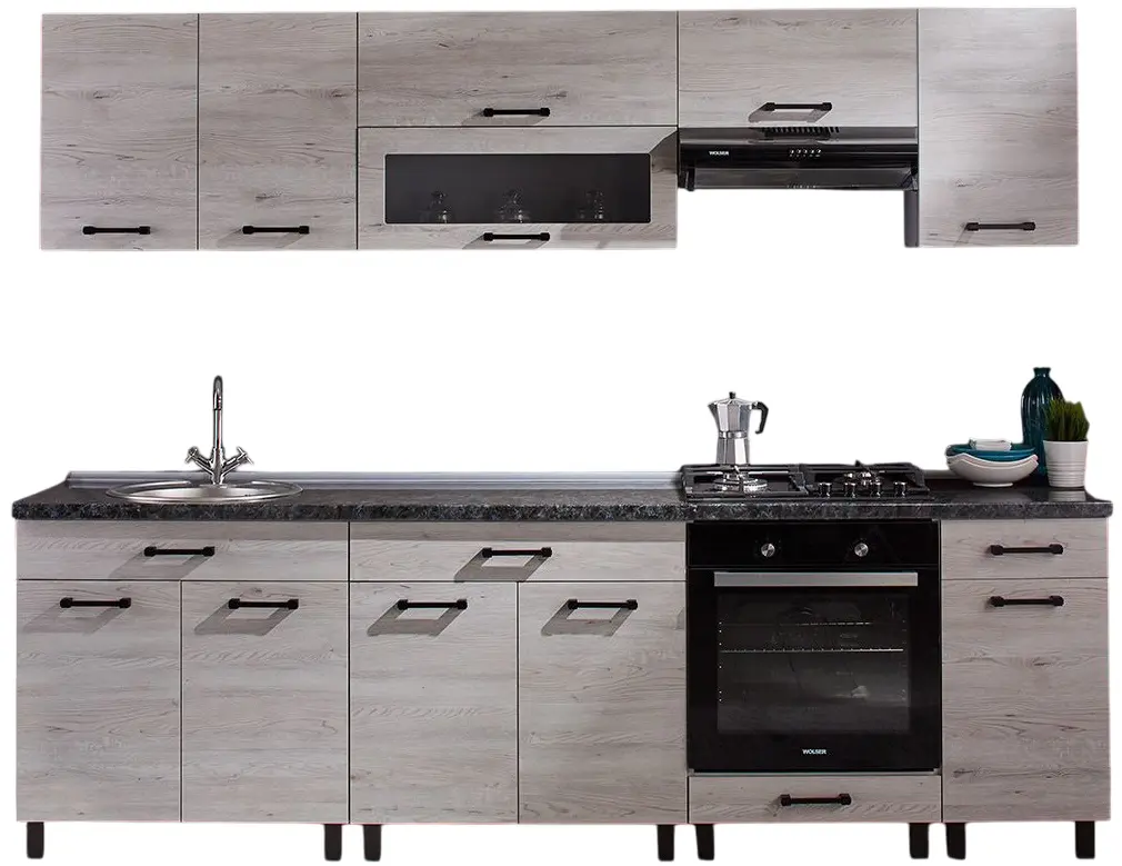 Модульная кухня Ambianta Iris 2.6м (Самоа Белый)