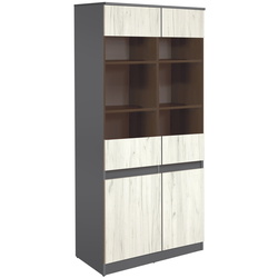 Витрина Modern Komfi 80cm (Slate Gray/Craft Oak White) Thumb