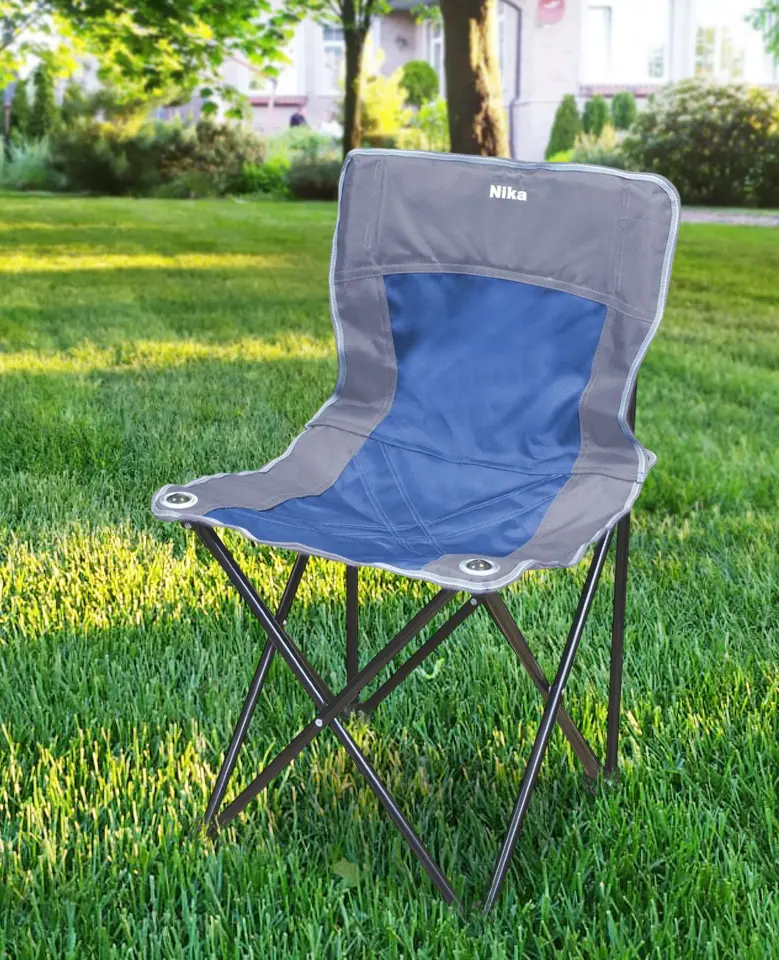 Стул складной Nika Премиум1 ПСП1 (Grey/Blue)