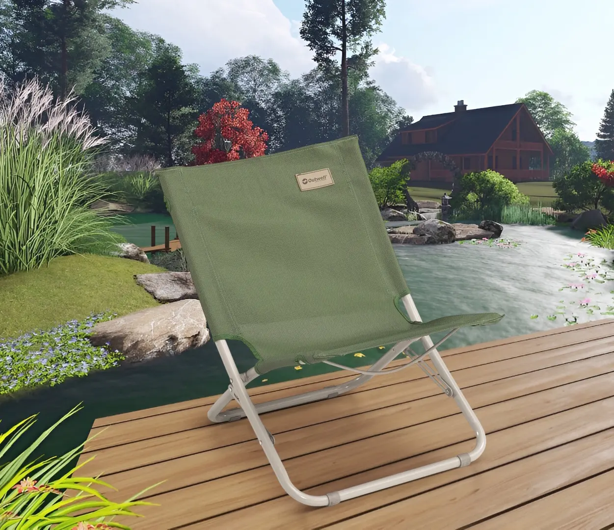 Scaun pliant Outwell Sauntons (Green Vineyard)