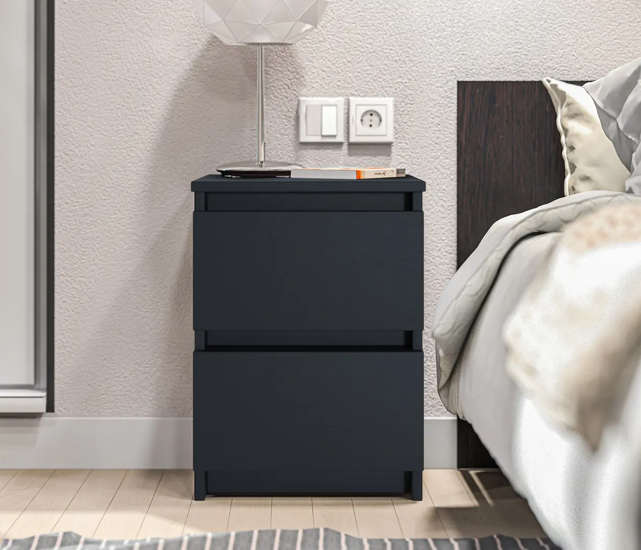 Noptiera Fabrik Home Havana (Ash Black)