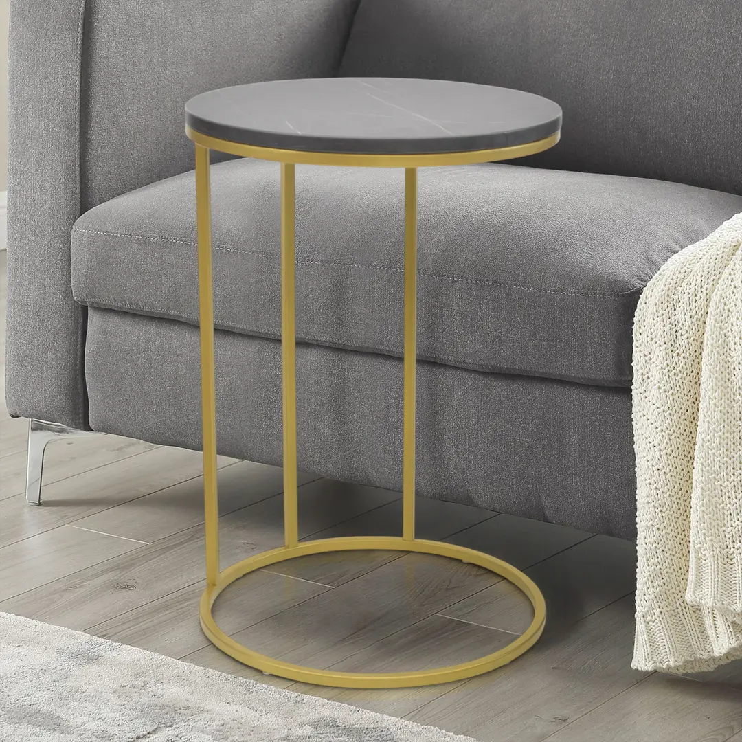 Masă pentru laptop DP Rondo (Grey/Golden)