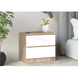 Noptiera Akord K60 2SZ (Sonoma Oak/White)