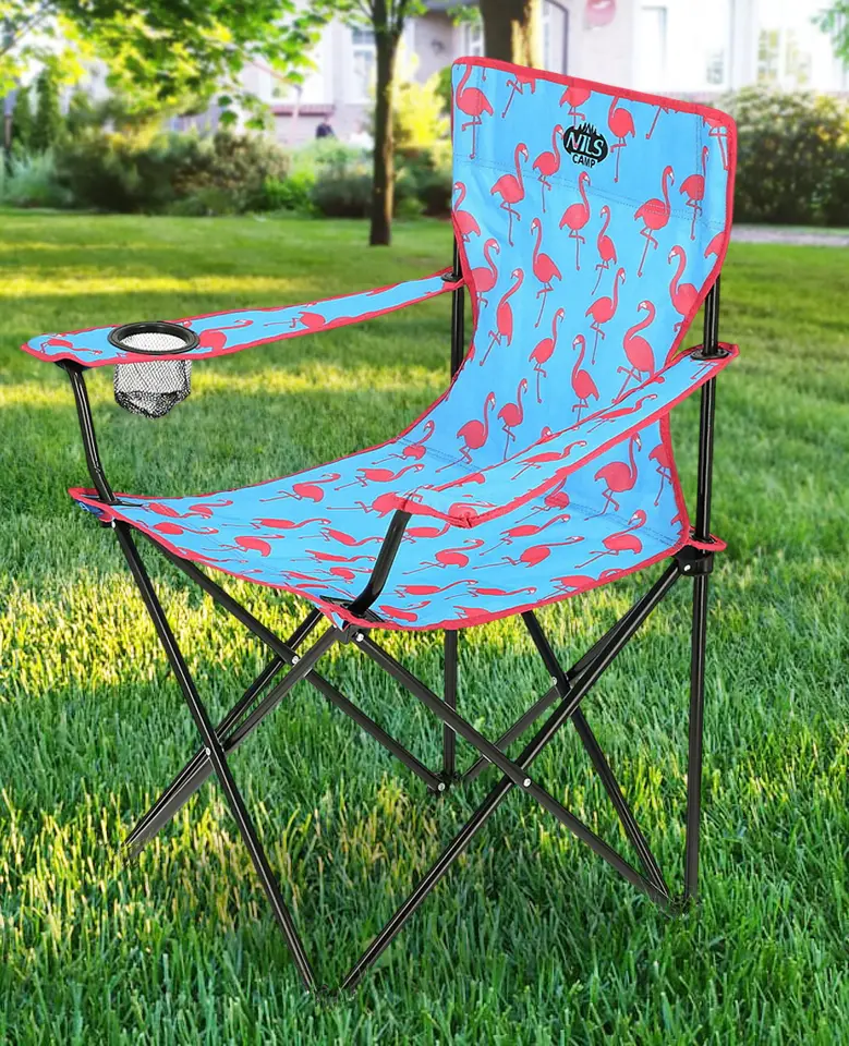 Scaun pliabil Nils Camp NC3045 Flamingo (Blue)