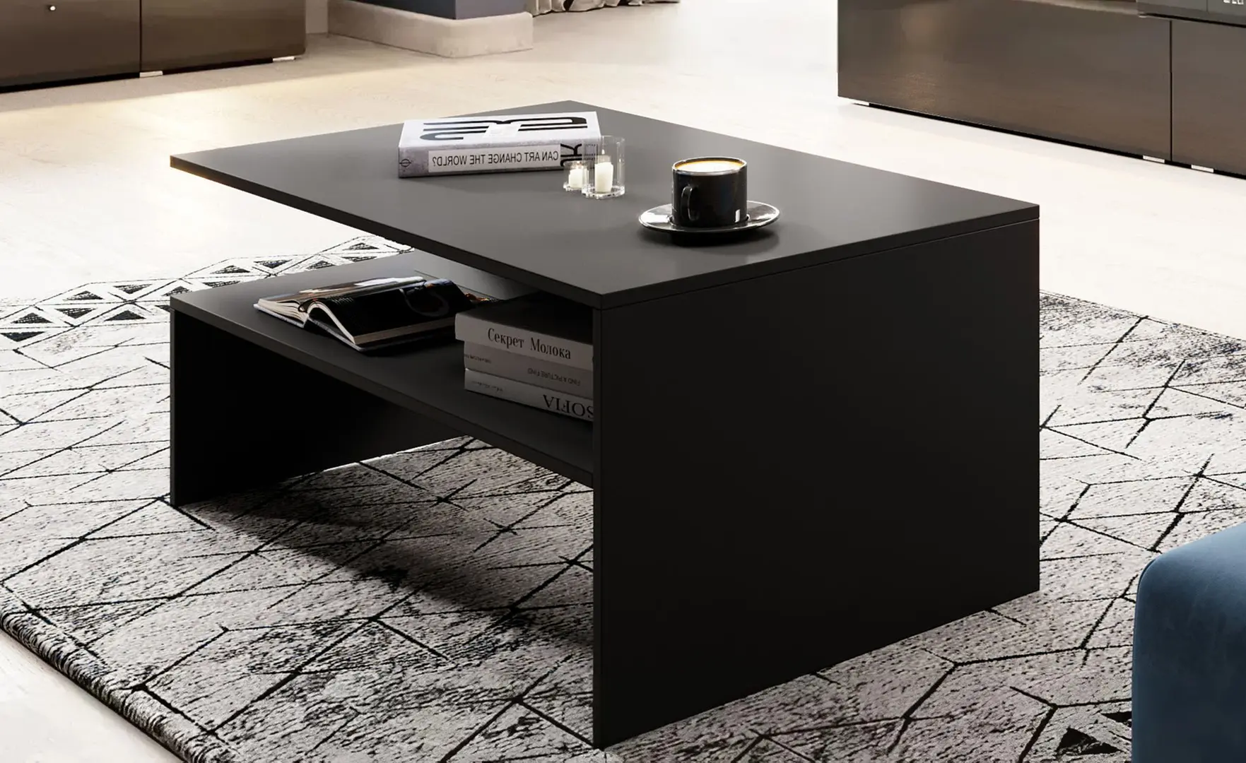 Masa pentru reviste Helvetia Athens №99 (Black Matt)