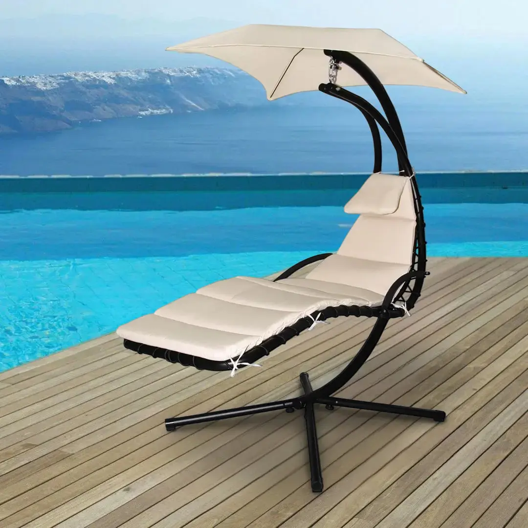 Sezlong suspendat GardenLine MEB2752 (Black/beige)