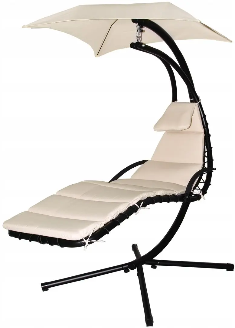 Sezlong suspendat GardenLine MEB2752 (Black/beige)