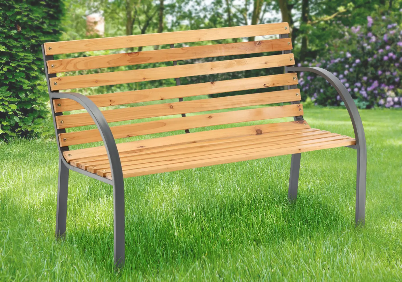 Скамейка GardenLine MEB2790 (Grey/Wood)