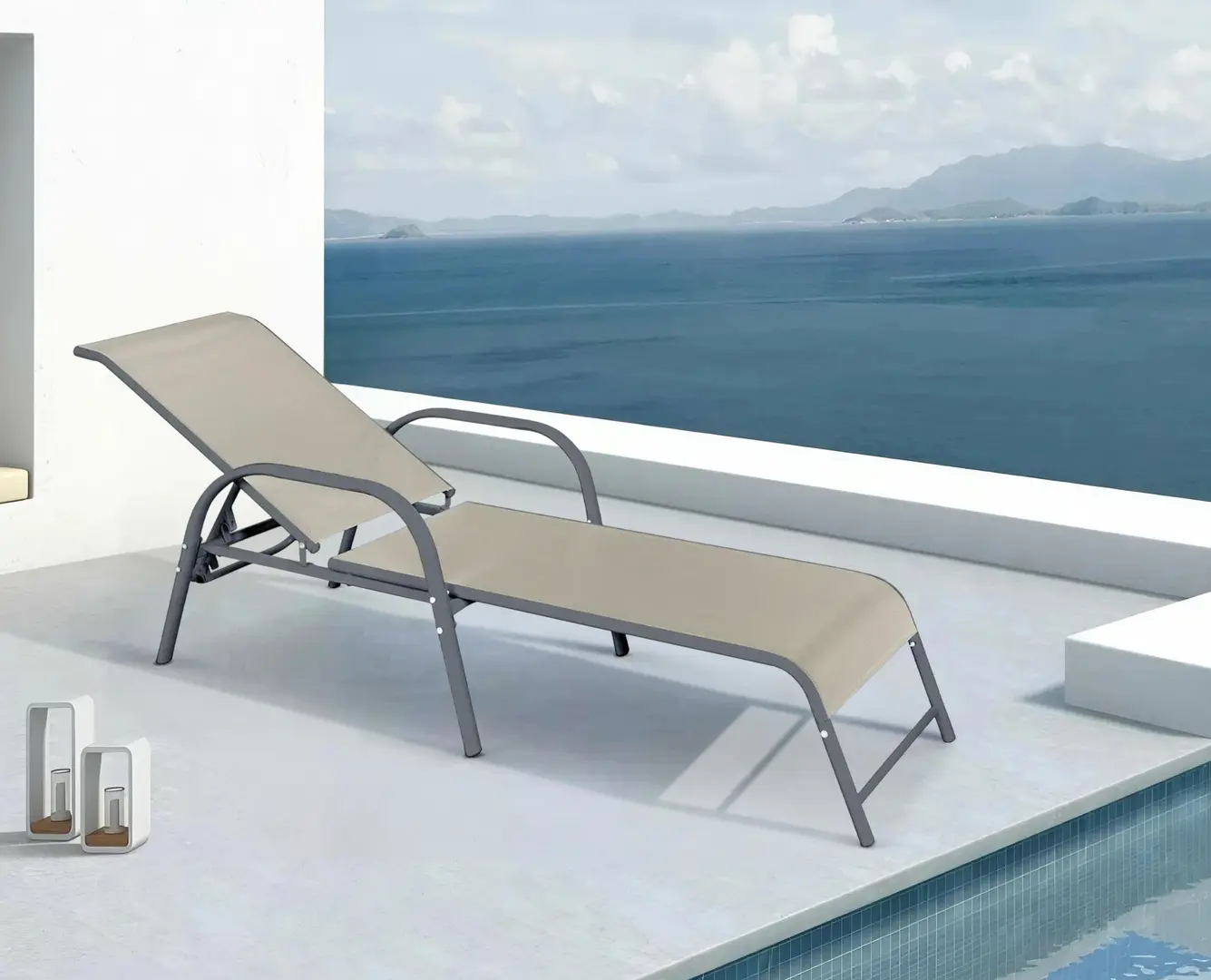 Шезлонг Halmar Mosler (Gray)