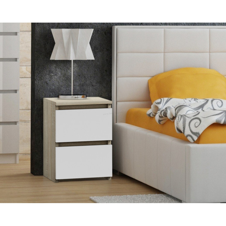 Noptiera TopEshop Malwa M2 (Sonoma Oak/White)