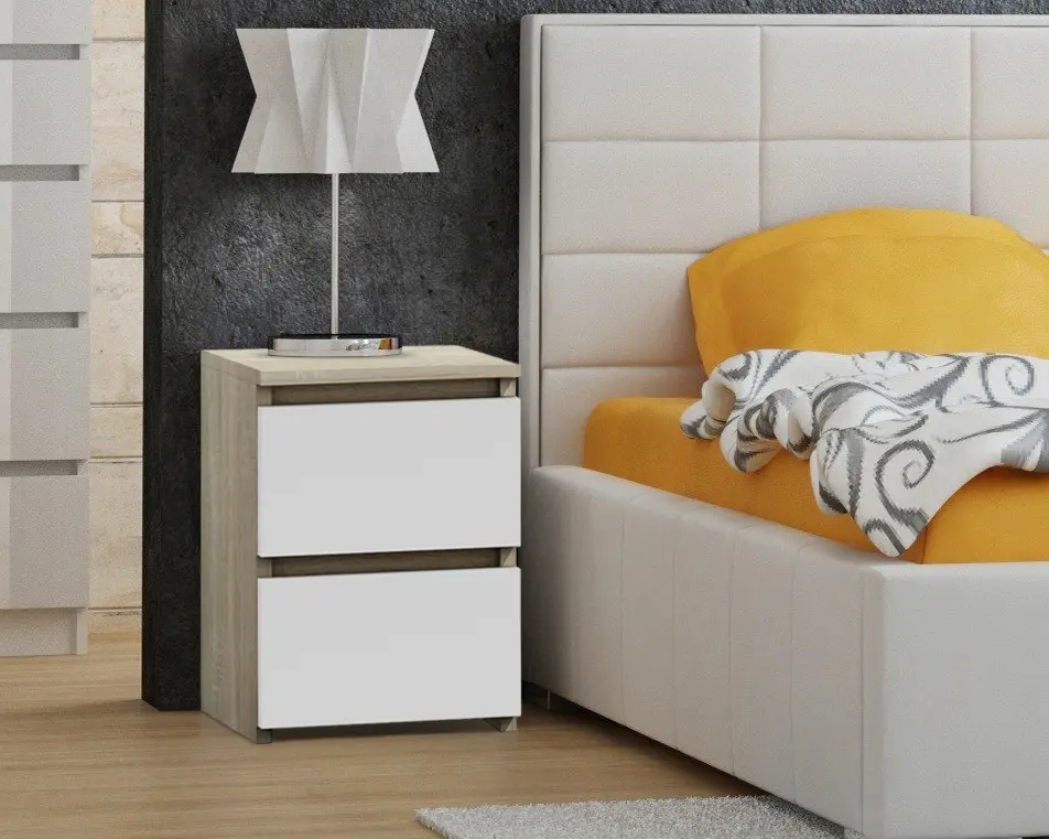 Noptiera TopEshop Malwa M2 (Sonoma Oak/White)