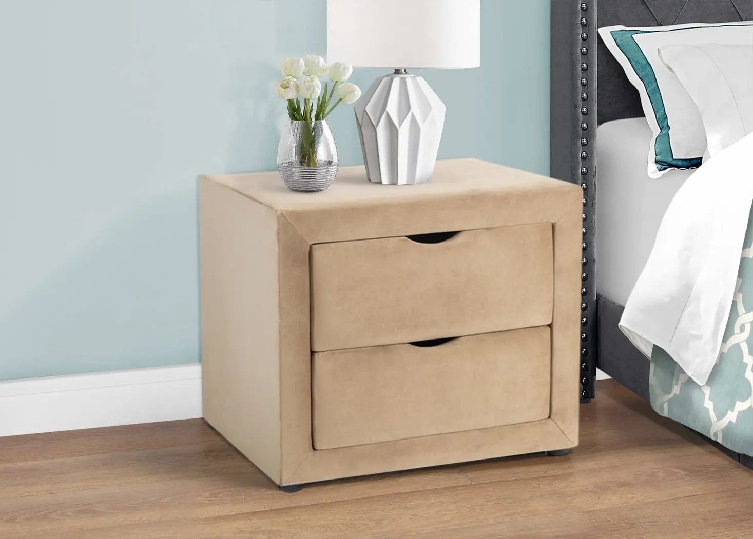 Тумба прикроватная Signal ET-002 Velvet (Beige)