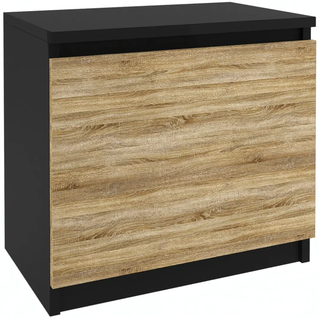 Noptiera Belini SI SN1/0/B/DS/0/0 (Sonoma Oak/Black)