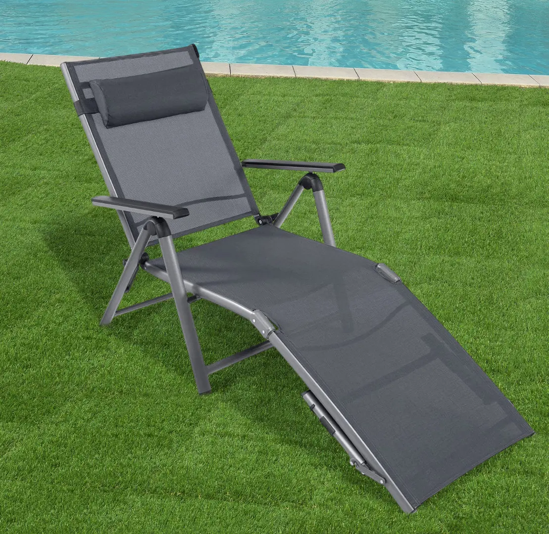 Шезлонг Costway NP10399 (Gray)