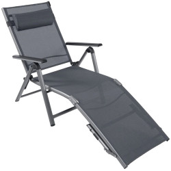 Шезлонг Costway NP10399 (Gray) Thumb