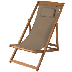 Шезлонг Blooma Chilean (Wood/Grey) Thumb