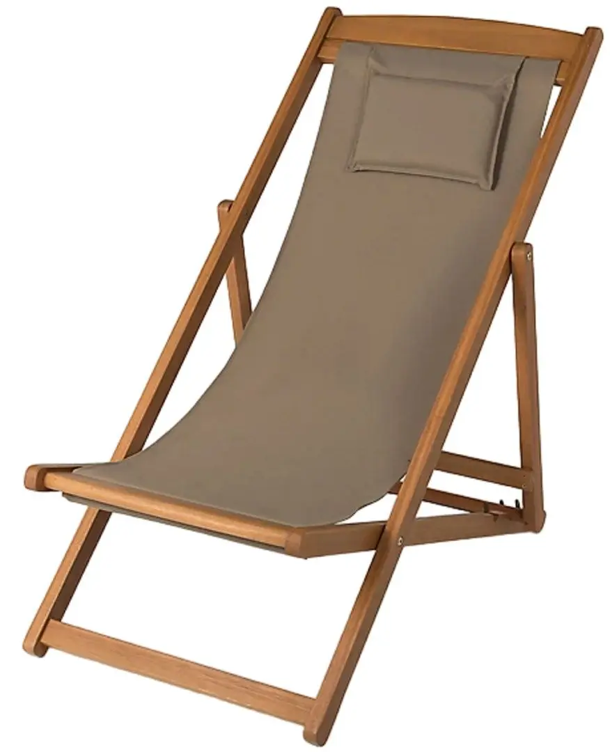 Шезлонг Blooma Chilean (Wood/Grey)