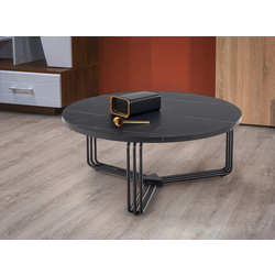 Masa pentru reviste Halmar Antica (Black Marble/Black)