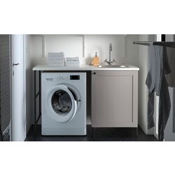 Комплект тумбы с мойкой Ikea Enhet 139x63x87 (Антрацит/Серый)