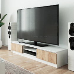 Tumba pentru TV Akord K160 (White/Sonoma Oak) Thumb