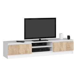 Tumba pentru TV Akord K160 (White/Sonoma Oak) Thumb