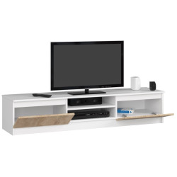 Tumba pentru TV Akord K160 (White/Sonoma Oak) Thumb