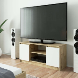 Тумба РТВ Akord K120 2D1P (Artisan Oak/White)