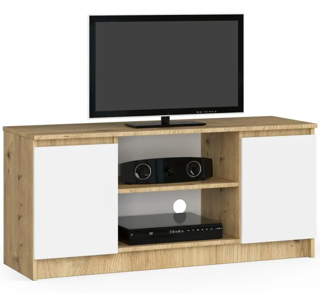 Tumba pentru TV Akord K120 2D1P (Artisan Oak/White)