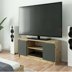 Tumba pentru TV Akord K120 2D1P (Artisan Oak/Graphite Gray)