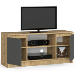 Tumba pentru TV Akord K120 2D1P (Artisan Oak/Graphite Gray) Thumb