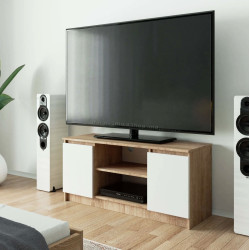 Тумба РТВ Akord K120 2D1P (Sonoma Oak/White)