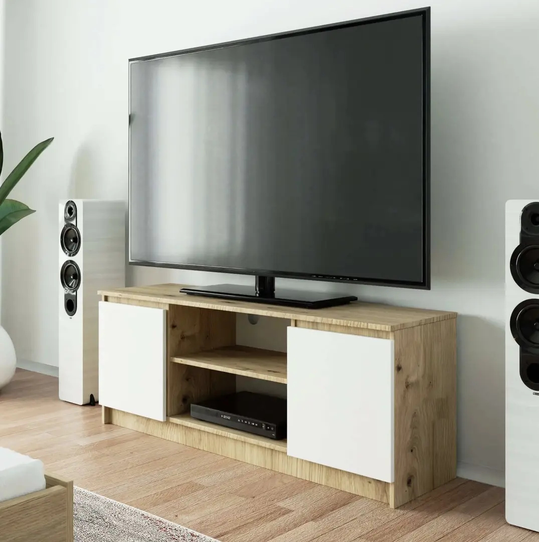 Tumba pentru TV Akord K140 2D1P (Artisan Oak/White)