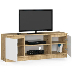 Tumba pentru TV Akord K140 2D1P (Artisan Oak/White) Thumb